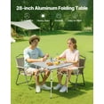 thumbnail image 2 of VEVOR Table de Camping Pliable Portable en Aluminium pour Pique-Nique en Plein Air, Table Roulable, Sac de Transport, 2 of 9
