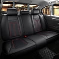 thumbnail image 4 of Maidao Car Seat Covers Leather for FIAT for Panda 2011-Present 5 Seats Airbag Compatible Water Resistant Front Rear Cushion Protector Black, 4 of 8
