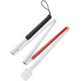 thumbnail image 1 of 52.2Inch Folding White Blind Cane, with Light and Alarm for Visually Impaired, 1 of 4