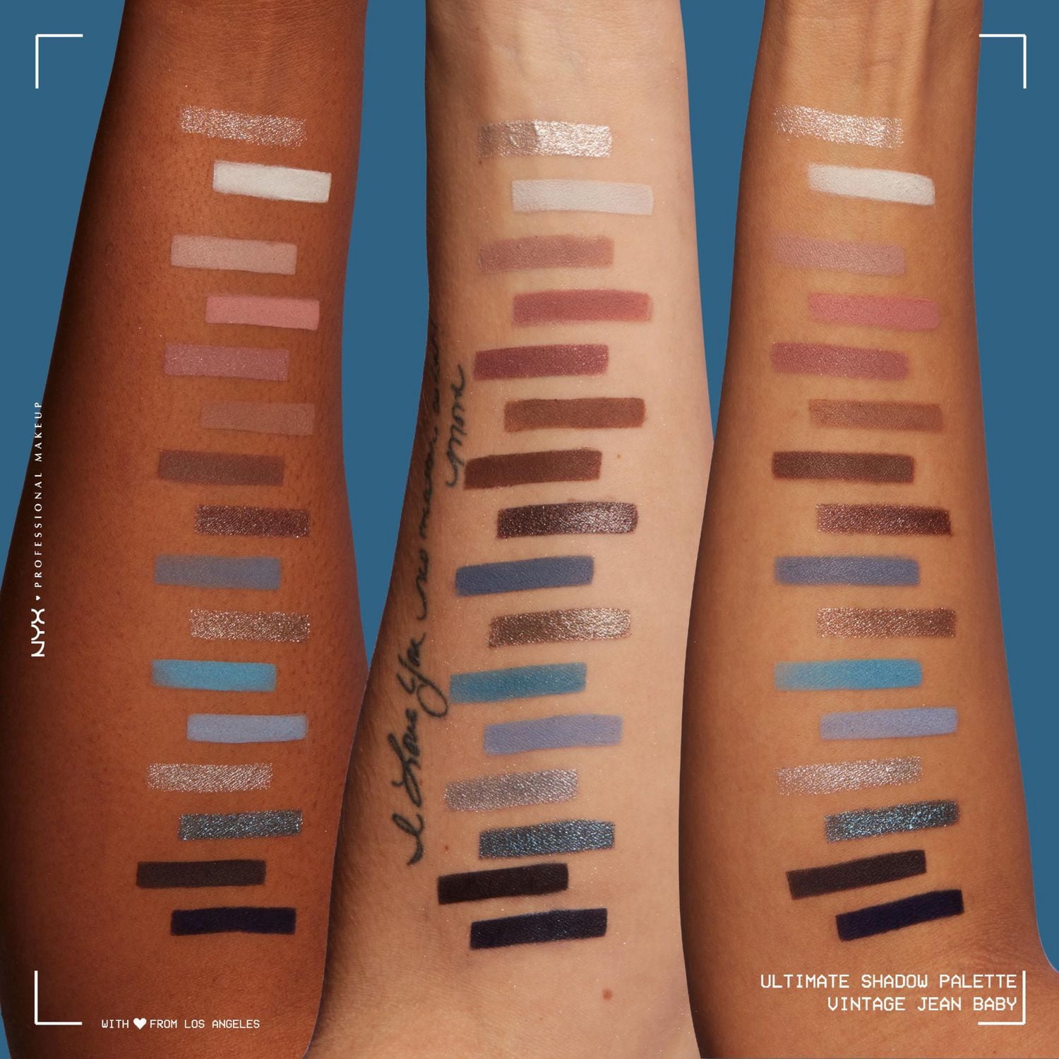 NYX PROFESSIONAL MAKEUP, Palette d'ombres à paupières Ultimate Shadow, 16 couleurs, Formule Végétalienne - Warm Neutrals