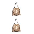 thumbnail image 4 of kurtrusly 1/2/3 Wide Application Convenient And Practical Chain Handbag For Women - Foldable Shoulder Bag Fashion PU Chain Shoulder Bag golden 2PCS, 4 of 6