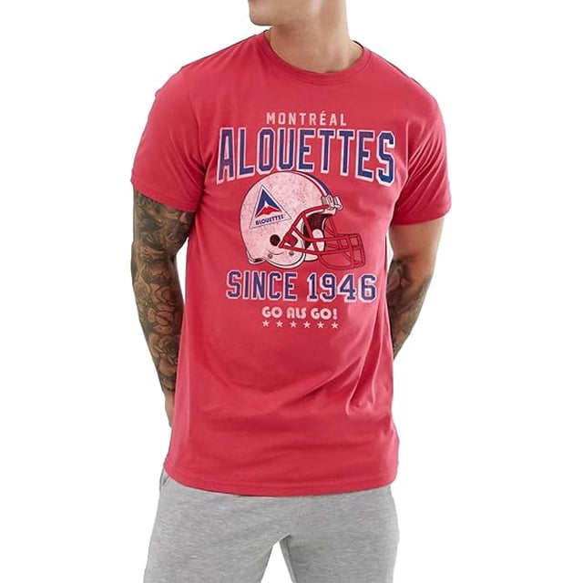 CFL Montreal Alouettes Vintage Red Medium T-Shirt