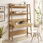 Modway Bixby Modern Style Particleboard and MDF Office Desk in Oak