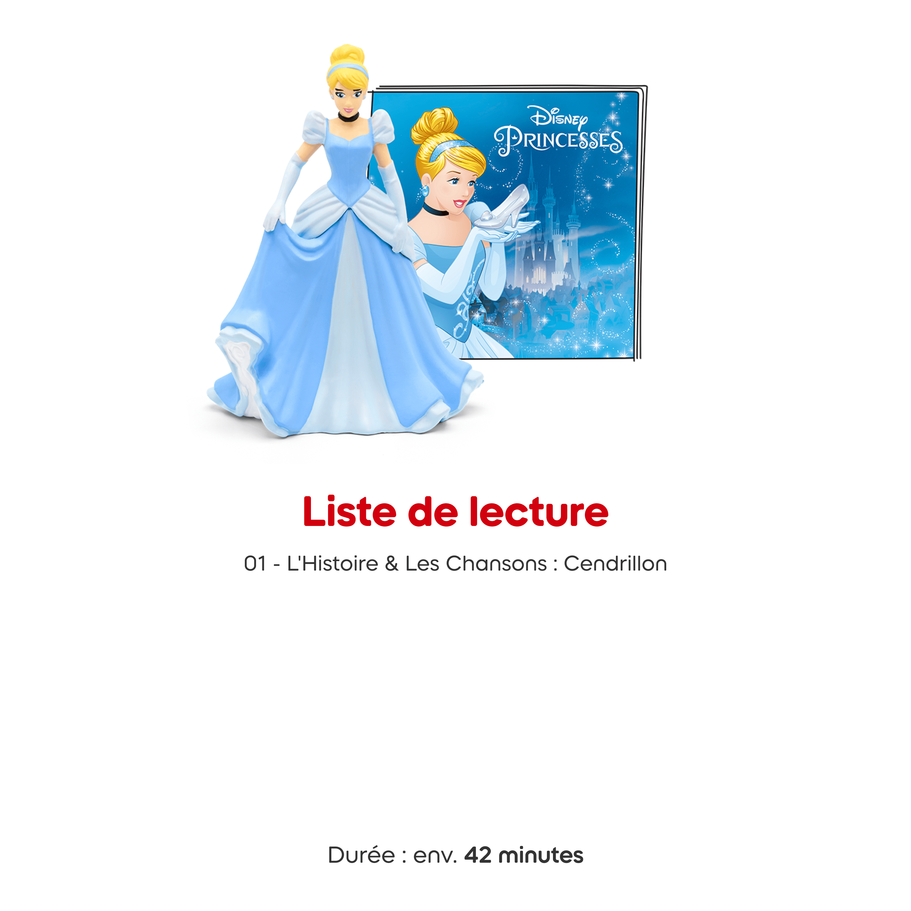 Figurine Audio pour la Toniebox - Cendrillon Disney Princesse (En Français)