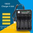 thumbnail image 3 of Chargeur 18650 4 Fentes Batterie Li-ion Lithium Lecteur Amplificateur Chargeur de Batterie Support de Chargement USB, 3 of 8
