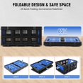 thumbnail image 4 of Ourlova Collapsible Plastic Foldable Storage Crate Basket, Stackable Utility Heavy Duty Milk Crate with Handle for Kitchen Office Camping Classroom Storage, 4 of 8