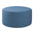 thumbnail image 1 of Small Ottoman With Sliding Cover, Footrest, Seat Cover, Removable Storage Ottoman , Blue 13Blue, 1 of 8