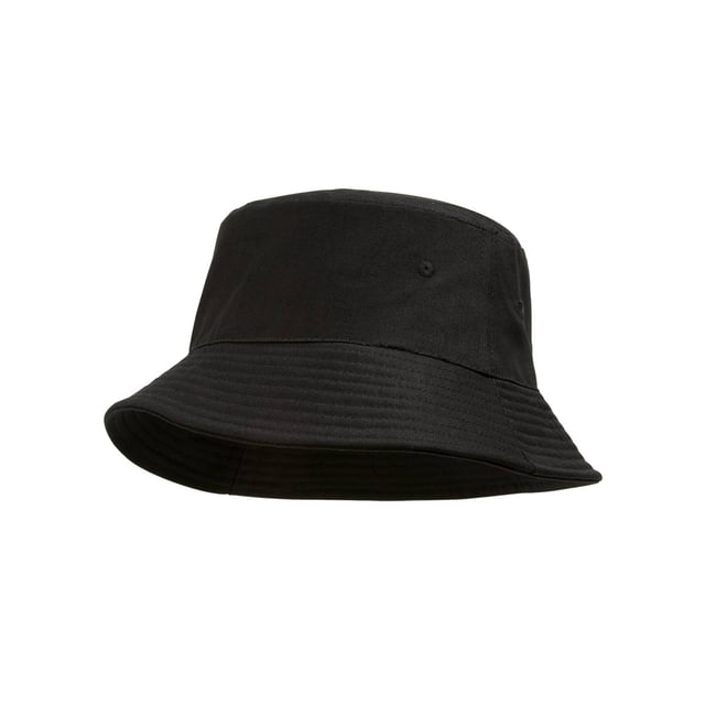 TopHeadwear Blank Cotton Bucket Hat - Black - Small/Medium