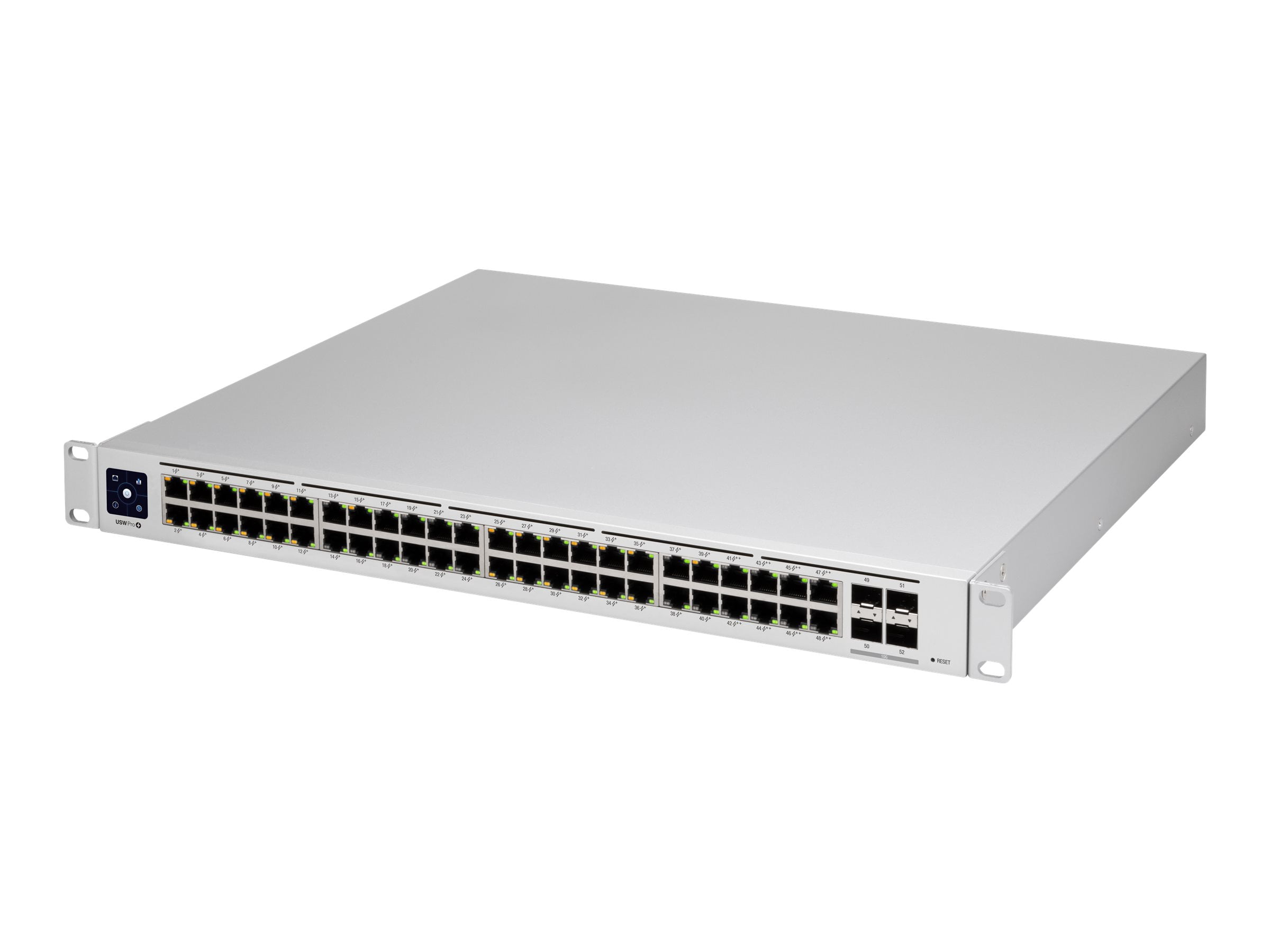 Ubiquiti UniFi Switch USW-PRO-48-POE - Switch - managed - 48 x 10/100/1000 (40 PoE+, 8 PoE++) + 4 x 10Gb Ethernet SFP+ - rack-mountable - PoE++ (600 W) - AC 120/230 V / DC 11.5/52 V
