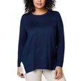 thumbnail image 3 of Charter Club Chandail Molletonné Frais pour Femmes, Bleu, Grande Taille, 0X, 3 of 8