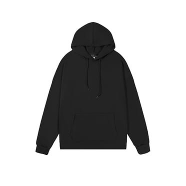 Viluyesy Chandail à Capuchon pour Hommes Grande Taille Décontracté Uni Chandail Molletonné à Enfiler pour Hommes à Manches Longues avec Cordon de Serrage Chandails à Capuchon pour Hommes Side Pocket, Noir 4TG