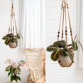 thumbnail image 3 of 3pcs Macrame Plant Hangers, Indoor Different Size Hanging Planter Baskets Flower Pot, 3 of 5