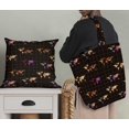 thumbnail image 5 of Soimoi Brown Cotton Poplin Fabric Check & World Map Printed Fabric 1 Yard 42 Inch Wide, 5 of 5