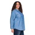 thumbnail image 4 of Lane Bryant Women's Plus Denim Button-Up Shirt, 4 of 6