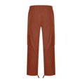 thumbnail image 4 of Pantalon Cargo Décontracté pour Hommes à Taille Élastique, Coupe Ample, Léger, Style Workwear, à Enfiler, avec Multiples Poches, 4 of 9