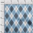 thumbnail image 2 of oneOone Rayon Teal Blue Fabric Check Craft Projects Decor Fabric Printed By The Yard 56 Inch Wide, 2 of 4