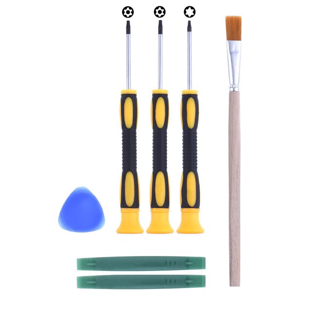 Kit d'Outils de Réparation de Tournevis de Jeu 7 Pcs Accessoires de Remplacement Résistants à l'Usure pour Jeux Vidéo Pièces pour Entretien