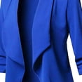 thumbnail image 4 of QIPOPIQ Blazer Léger pour Femmes à Manches Longues, Classique, Drapé, Ouvert à l'Avant (P-5TG) Liquidation, 4 of 4