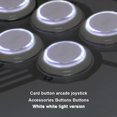 thumbnail image 2 of facefd Bouton-Poussoir à DEL Cool Petits Boutons à Bascule Polyvalents Design Spécial à la Mode Arcade Appuyer Jeu Machine de Jeu Arcade Noir 24mm Lumière Bleue, 2 of 8