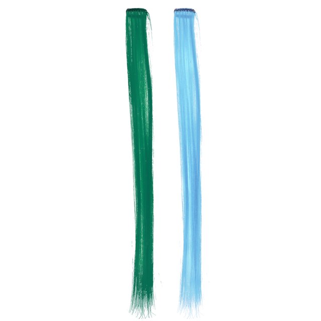 KAKOWELY Rallonges de Cheveux Colorées 10 Pcs Rallonges de Cheveux Colorées à Clip Rallonges de Cheveux Lisses pour Femmes avec Clips 16.54"X3.15"X0.28 Pouces