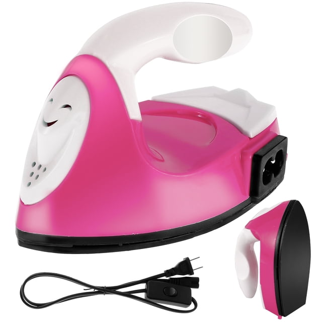 NUAHRHY Mini Iron Heat Press Machine Mini Iron DIY Heat Transfer Machine with Silicone Pad for Clothes, T-Shirts,Name Sticker