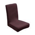 thumbnail image 3 of Dining Room Chair Cover Elastic Stretch Polyester Fleece Seat Slipcover with Secure Fit for Standard Chairs – Color 11, 3 of 8