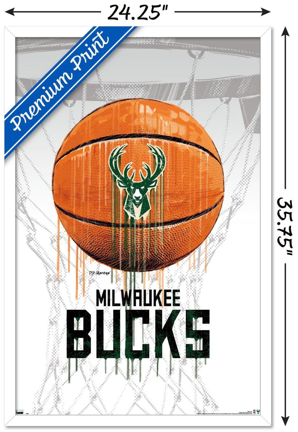 NBA Milwaukee Bucks - Ballon goutte à goutte 20
