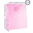 thumbnail image 4 of Paper Impression Sacs-Cadeaux Unis 12 Pcs, Laminé Mat, Couleur Rose, 4 of 4