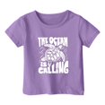 thumbnail image 3 of Hauts Filles Décontractés Enfants Motif Lettres Multicolores Manches Courtes Col Rond T-Shirts et Chemises, 3 of 3
