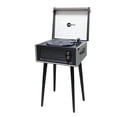 thumbnail image 1 of Arkrocket Discovery 3-Speed Bluetooth Record Player Retro Turntable Built-in Speakers with Legs (Gray), 1 of 5