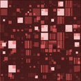 thumbnail image 1 of Ahgly Company Tapis d'Intérieur Lavable en Machine Carré Rouge Châtaigne Transitionnel, 5 Pieds Carré, 1 of 7