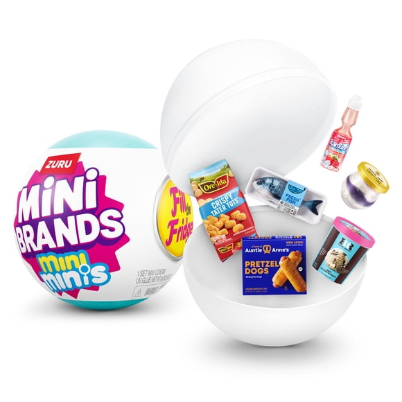 Mini Brands Fill the Fridge Mini Minis Series 1 Capsule by ZURU, Collectible Miniature Toy