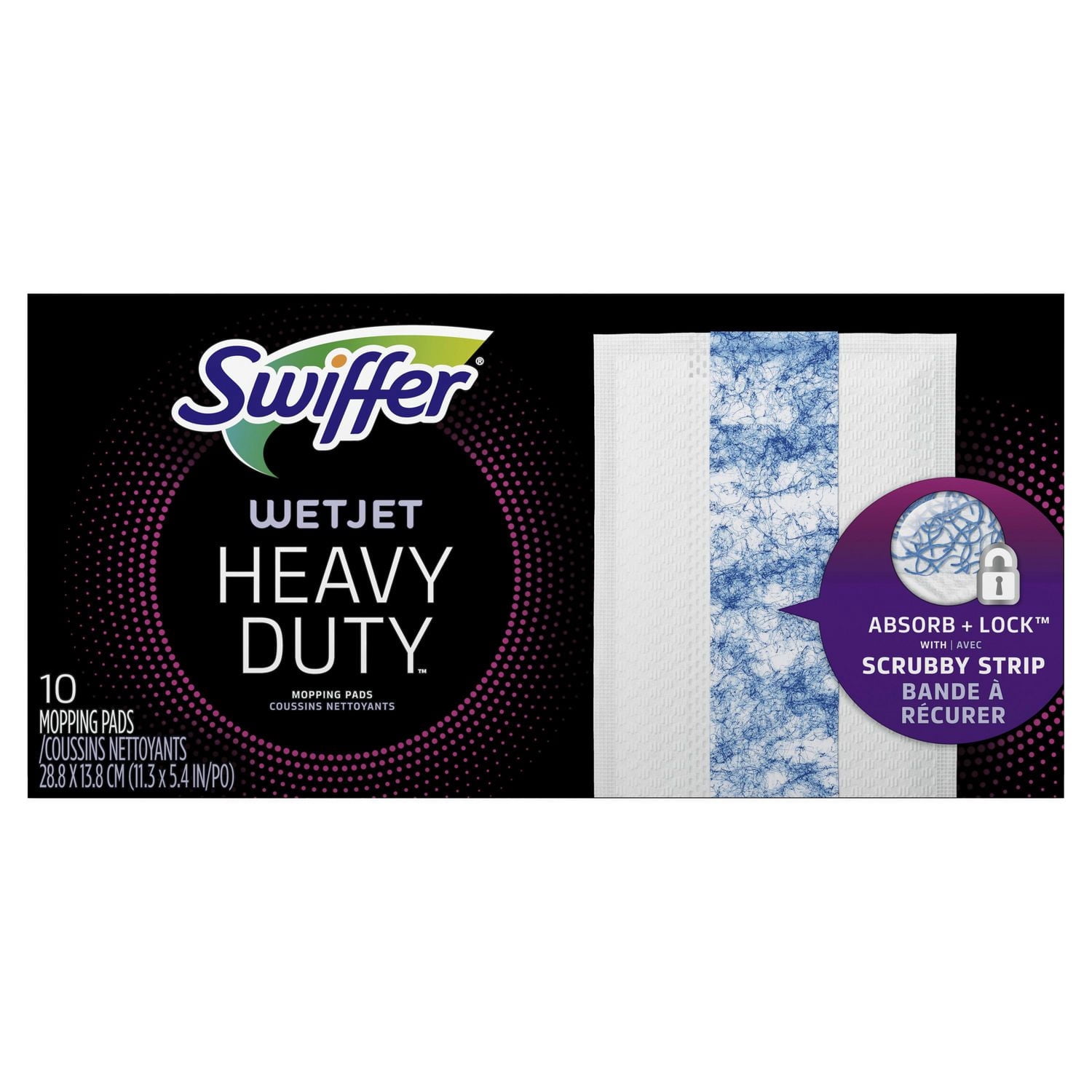 Recharges de coussins nettoyants Swiffer WetJet Heavy Duty