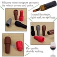 thumbnail image 4 of Bouchons de Bouteille en Silicone Rouges, Lot de 10 pour la Conservation Festive en Hiver Ou les Boissons Romantiques de la Saint-Valentin, Sûrs et Flexibles, Idéaux pour Offrir Ou pour la Maison, Préserve la Gazéification et le Goût, 4 of 9