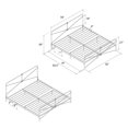 thumbnail image 4 of Leopold Metal Bed, Black, King size, 4 of 8