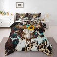 thumbnail image 2 of Erosebridal Rustic Skeleton Comforter Sets Twin Size, Western Animal Comforters & Duvets, Leopard Print Decor, Reversible 2pcs, 2 of 8