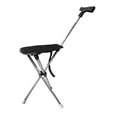 thumbnail image 3 of Tachiuwa Canne avec Siège Canne Pliante de Randonnée Chaise Canne pour Escalade File d'Attente Adultes Blanc, 3 of 9