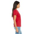 thumbnail image 3 of BELLA+CANVAS 6400 - T-Shirt en Jersey à Manches Courtes Décontracté, 3TG, Rouge, 3 of 3