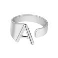 thumbnail image 3 of Fashion Couple Ring Twenty Six English Letter Open Ring Couple Jewelry, 3 of 9