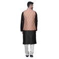 thumbnail image 3 of Atasi Ensemble de Pyjama Kurta Churidar Ethnique avec Veste Nehru Imprimée pour Hommes, 3 of 3