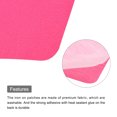 thumbnail image 4 of Uxcell 6 Pcs Pièces Thermocollantes Patchs de Réparation en Tissu pour Vêtements Rouge Rose, 4 of 6