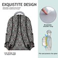 thumbnail image 3 of Sac à Dos Scolaire Vintage Boho Chic avec Motifs Rustiques de Décoration Intérieure, Matériau Résistant à l'Usure, Bretelles Réglables, Grande Capacité pour Activités Extérieures des Étudiants, 3 of 6