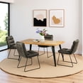 thumbnail image 2 of Homy Casa 4 Pack Soft Upholstered Dining Chairs with Faux Suede Seat and Easy Maintenance Design, 2 of 7