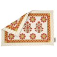 thumbnail image 5 of Vargottam Napperons - Napperon pour Table à Manger, Ensemble de 4 - Serviette en Coton Imprimée et Réversible - Napperons d'Intérieur pour Table de Salle à Manger à la Maison et en Cuisine - Floral Asiatique (Rouge et Jaune), 5 of 5