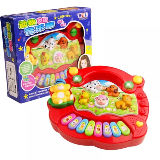 CHUANK Jouet Piano pour Tout-Petits – Piano Clavier Animal avec 5 Réglages d'Instrument - Instrument de Musique