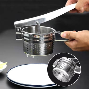 Iumwxz Stainless Steel Manual Squeezer Vegetable Squeezer Dumpling Filling Pressure Juicing Artifact Multifunctional Hand-Pressing Potato Presses Kitchen Utensil Set A Stainless Steel Rollback