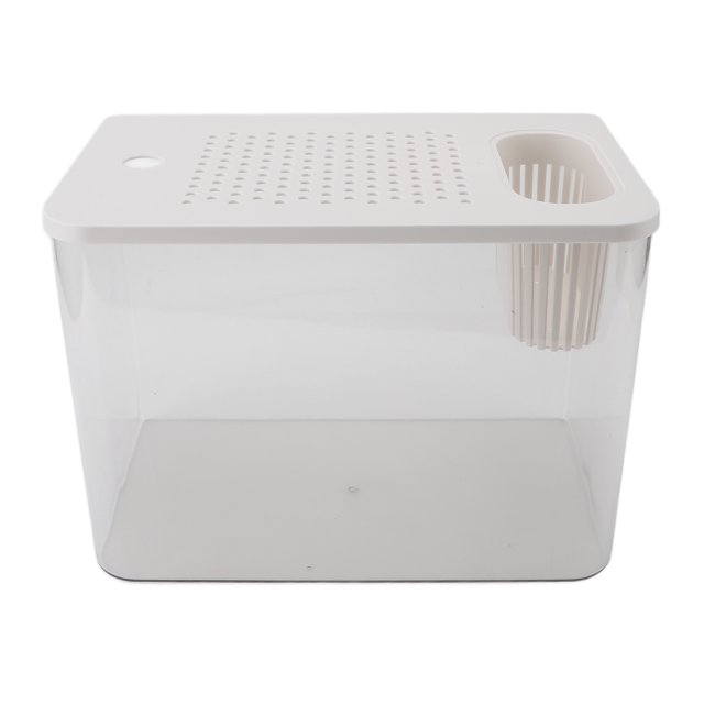 Haofy Miniature Design Clear Fish Protective Lid DIY Opportunity Small Aquarium Multifunctional Plastic, for Goldfish Shrimp