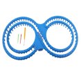 thumbnail image 1 of 8-shaped Wool Hat Sweater Knitter DIY Knitting Looms with Three Small Accessories (Blue), 1 of 7