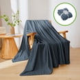 thumbnail image 4 of EGNMCR Couverture Jetée, Couverture Jetée pour Canapé Couvertures d'Été Douces Duveteuses Chaudes Couverture Multifonctionnelle Couverture pour Sieste Couverture en Flanelle Couvertures Cadeau Lit Confortable Lavable Couverture de Lit, 4 of 7