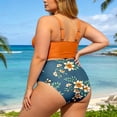 thumbnail image 2 of Plus Size Two Piece Swimsuits For Control Bikini High Waisted Bathing With Adjustable Straits Z3xplus Womens plus Size Bathing Suits Size 4c Bathing Suit Cover up plus Size plus Size High Waist, 2 of 3